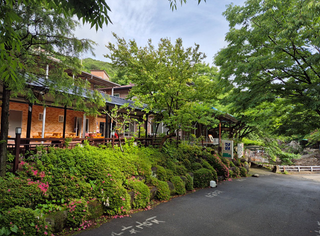 광양계곡 식당 산장 추천 닭구이 바비큐 사진 여행