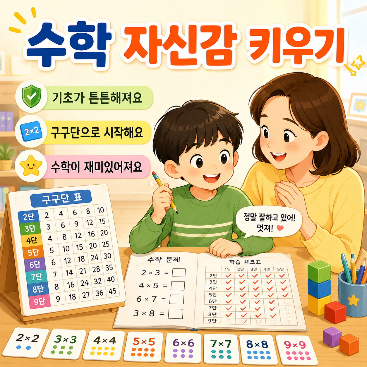 기초가 튼튼하면 수학 자신감도 자라요
