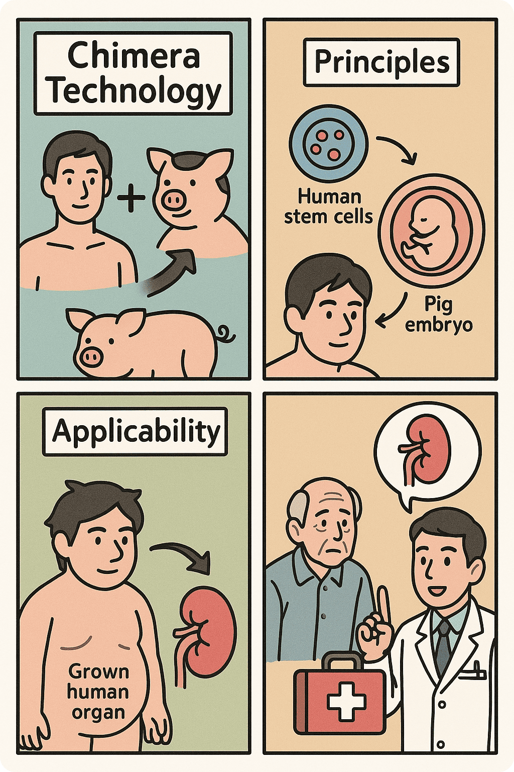 Human-pig fusion organ