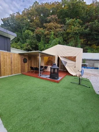 포천애견글램핑 포천 애견식당 당일치기 글램핑 해피캠핑 바베큐 바우어캠프 포천 완벽 체험_15