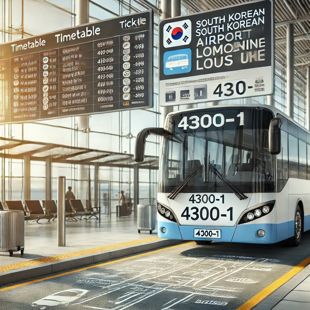 4300-1번 버스 시간표&amp;#44; 공항버스 4300-1 예매 4