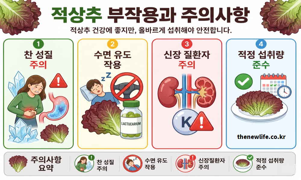 적상추 효능 부작용 주의사항