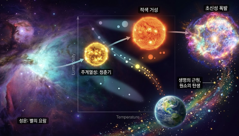 우주의 등대, 별의 일생과 H-R도로 읽는 찬란한 빛의 일대기