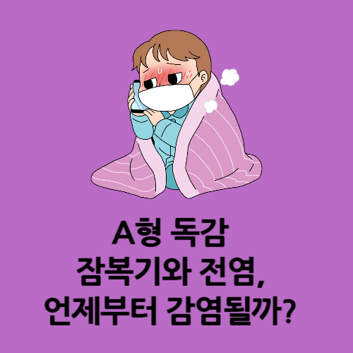 A형 독감 잠복기와 전염, 언제부터 감염될까