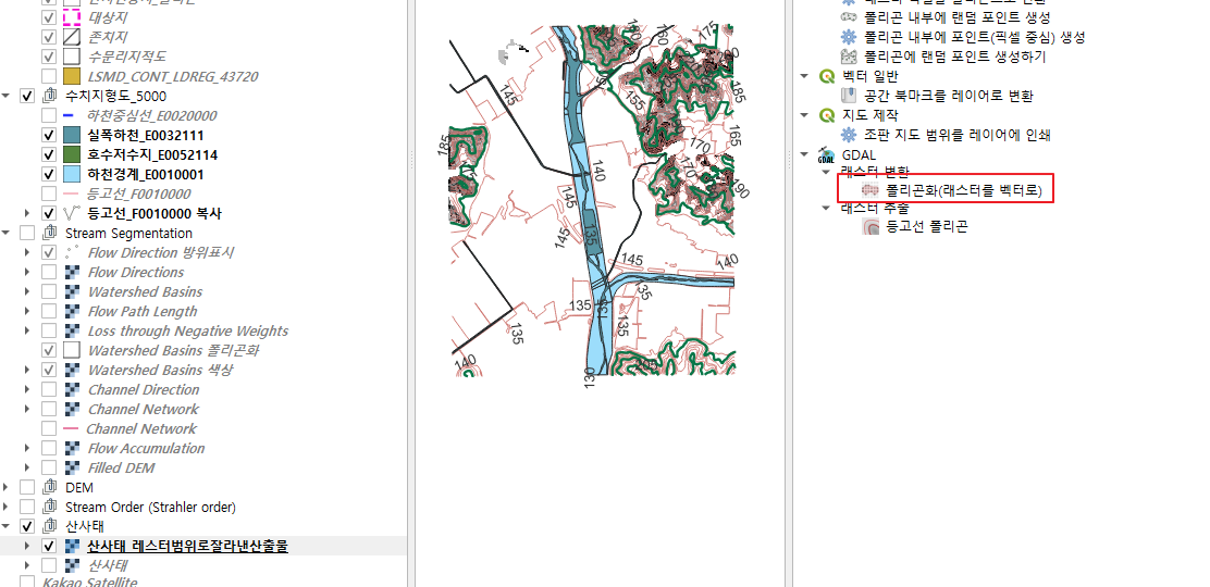 산사태 폴리곤화