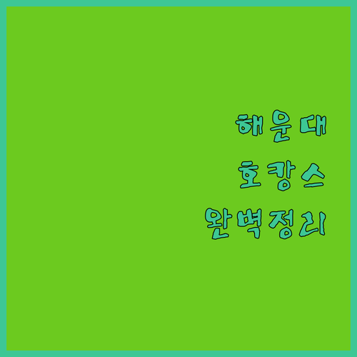 부산 해운대 호캉스 숙소 5곳 비교 ..