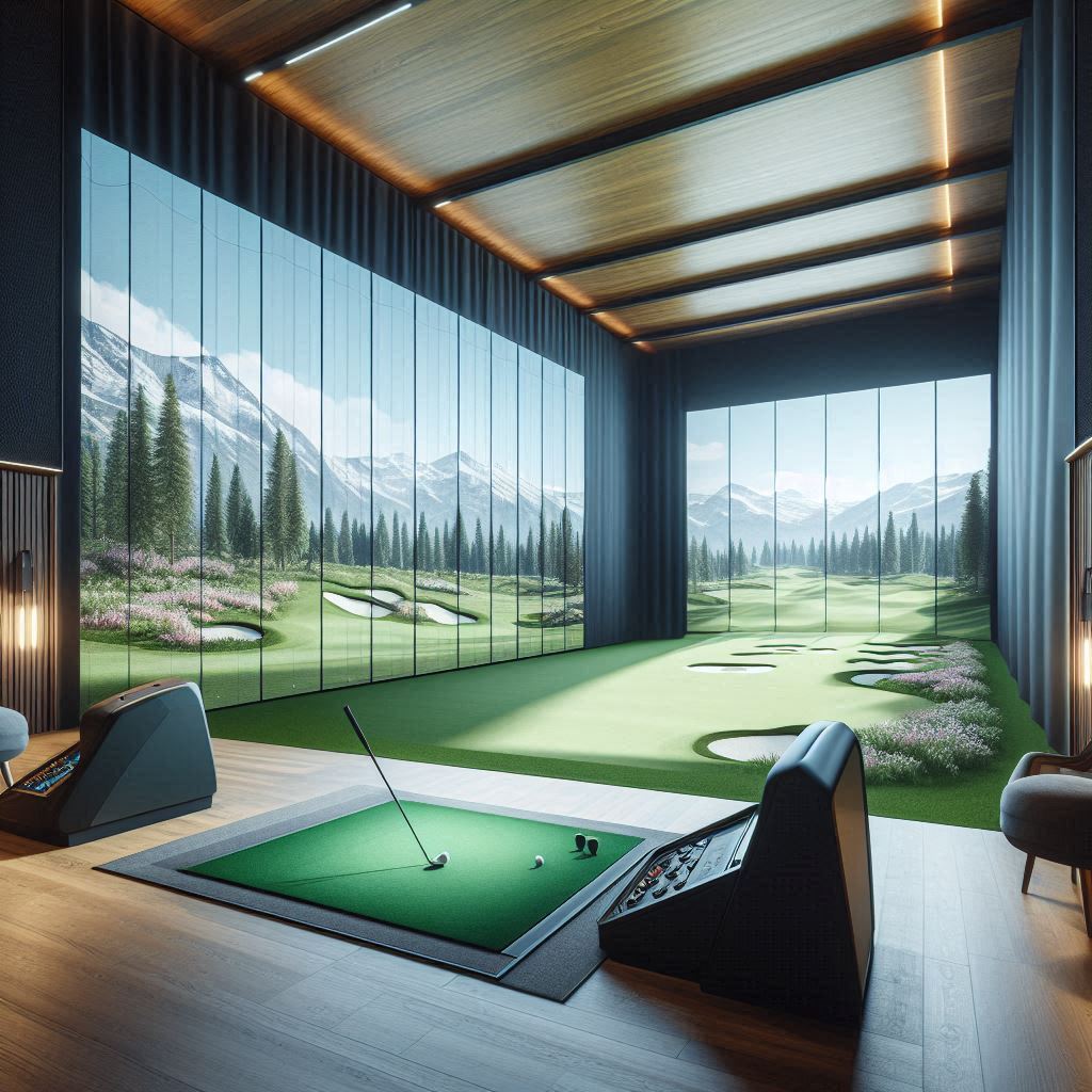 스크린골프장 배경