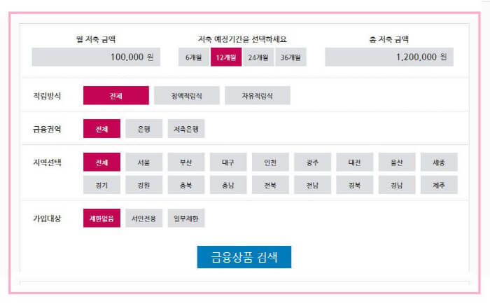 정기예금 정기적금 비교 사이트