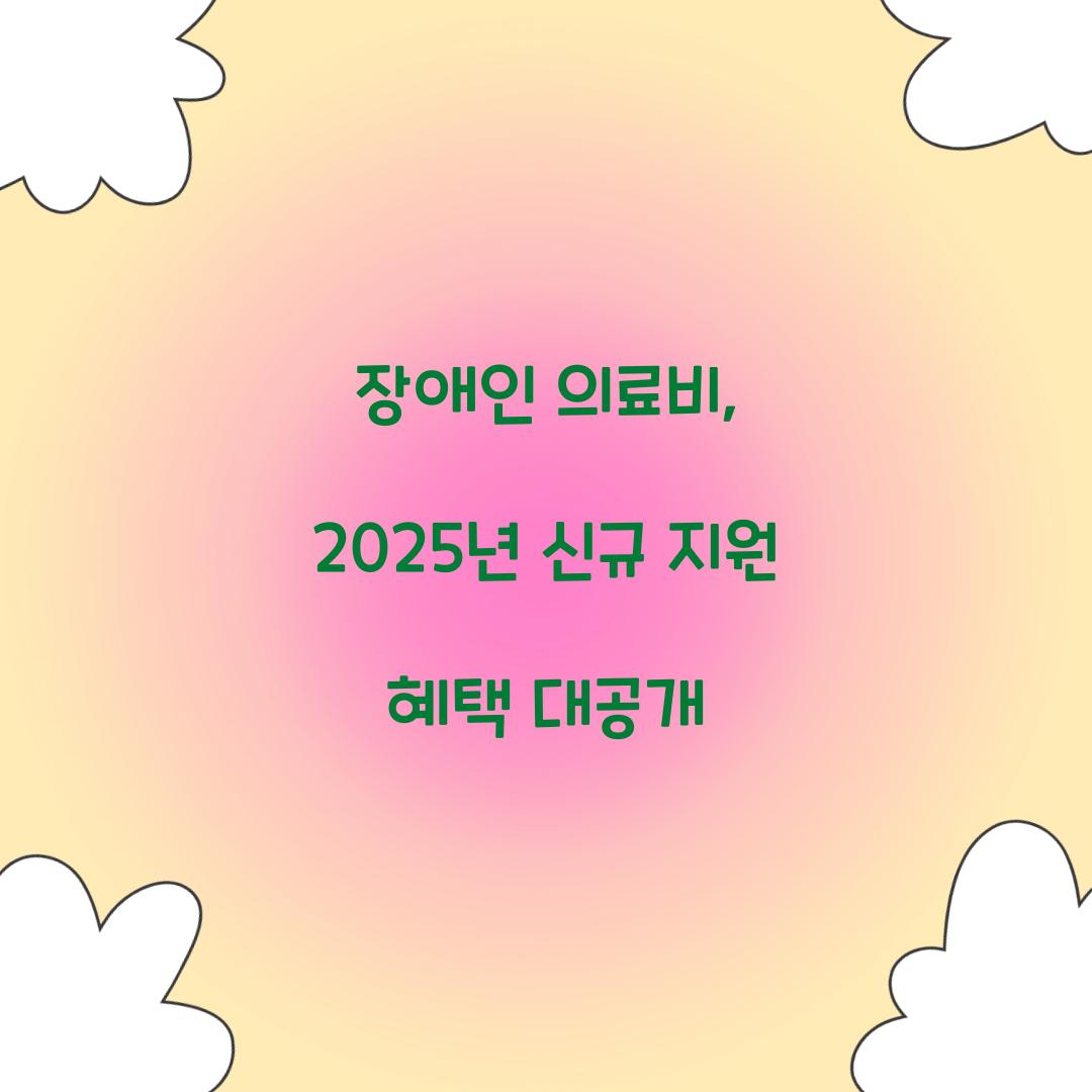 장애인 의료비