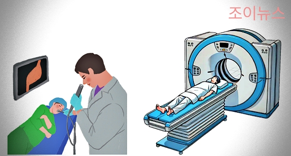 복부팽만 시 병원 치료, 내시경 및 CT