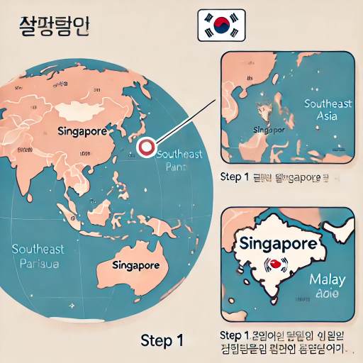 싱가포르 지도 한글판 온&middot;오프라인 확인법