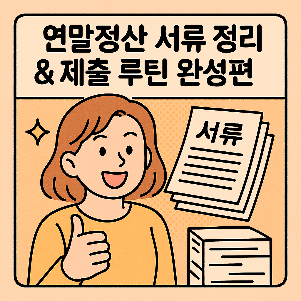 연말정산 서류 정리 & 제출 루틴 완성편 관련사진