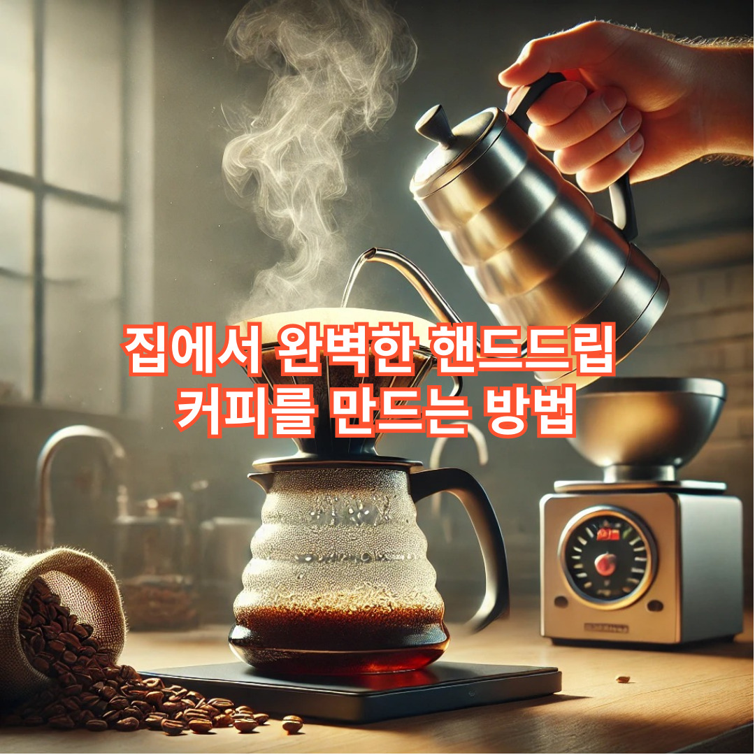 집에서 완벽한 핸드드립 커피를 만드는 방법