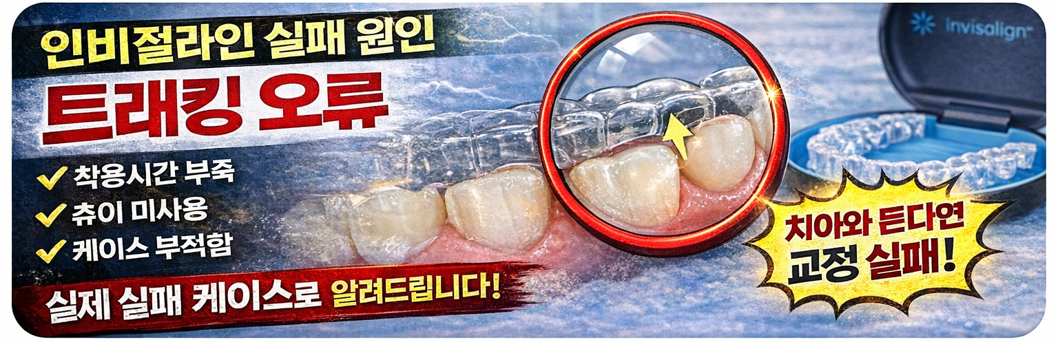 인비절라인 실패 원인 트래킹 오류 및 장치 들뜸 현상