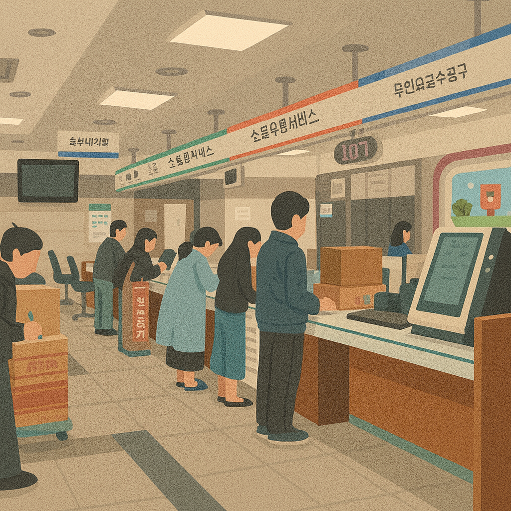 우체국 복지 포털 이용 방법