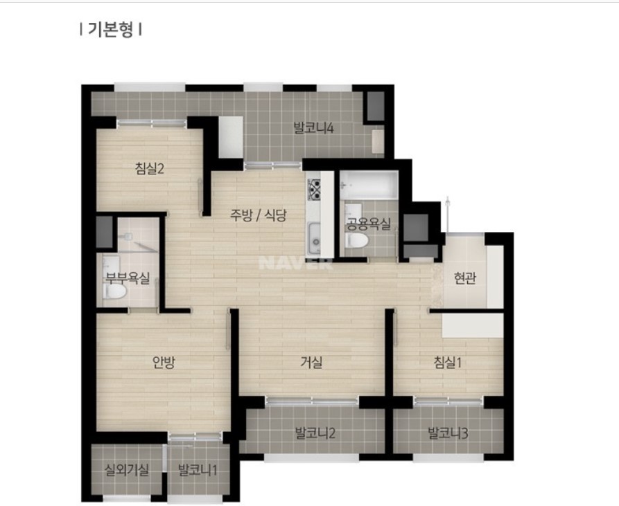 산성역 포레스티아 59평면도