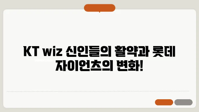 KT wiz 신병률 방출과 롯데 자이언츠 이적 이미지