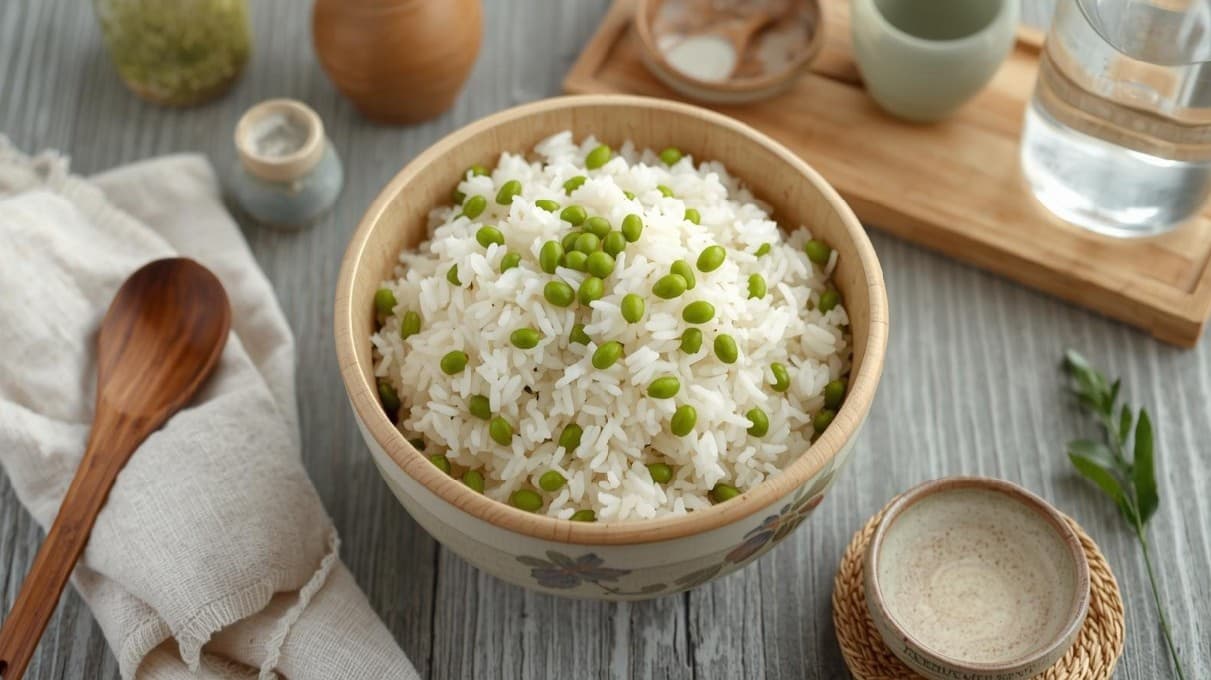 녹두밥 재료 준비
