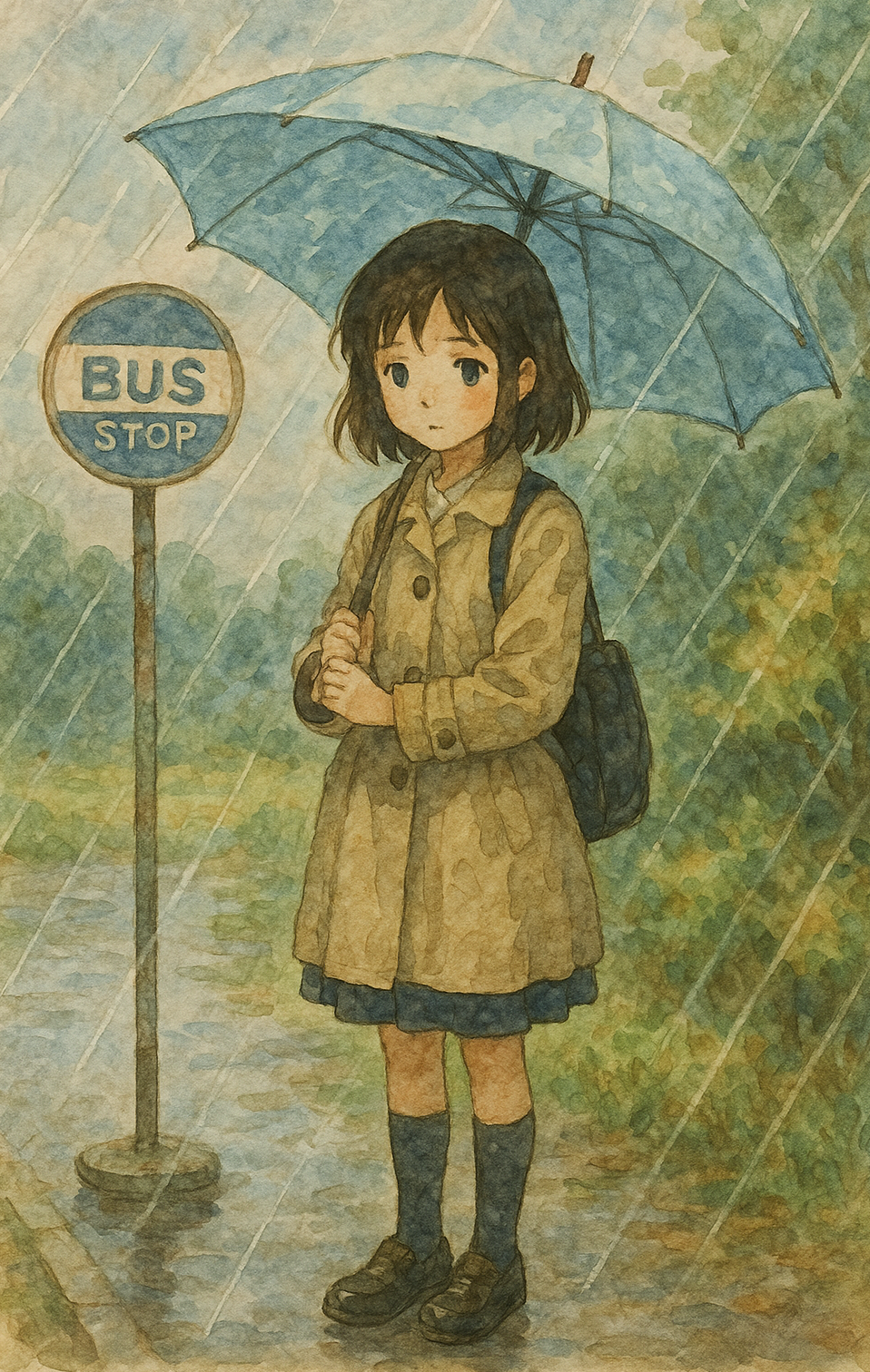 지브리 스타일 수채화? 이렇게 적어보세요!