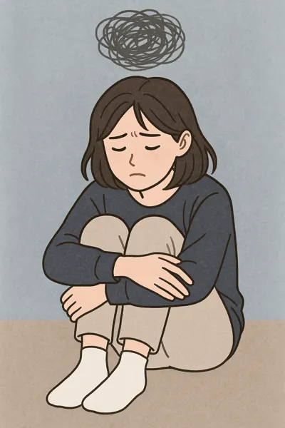 의욕 없는 일상생활 묘사