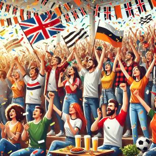 스포츠 팬을 축하합니다: 축하 또는 지역별 축하하기