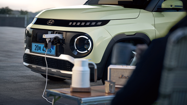 캐스퍼 일렉트릭 실외v2l 이건 옵션!