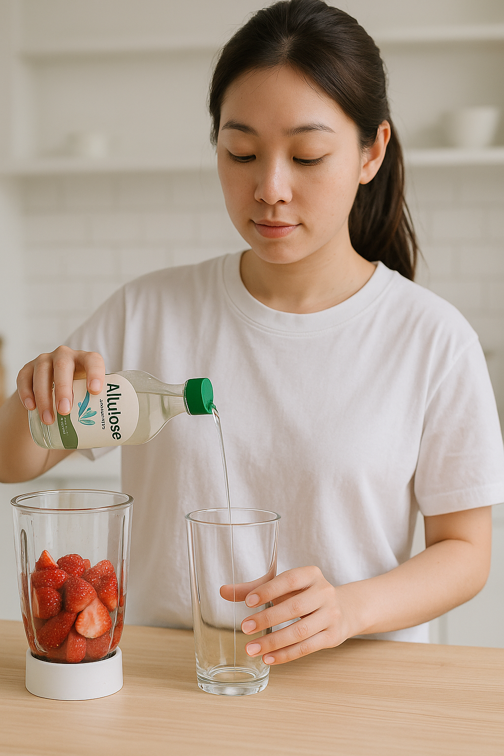 알룰로스 과일 주스, 딸기 주스 만들기