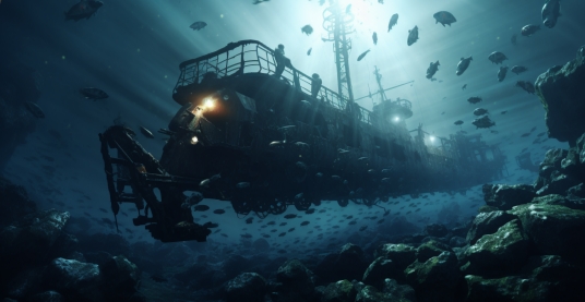 심해에-가라앉은-타이태닉호