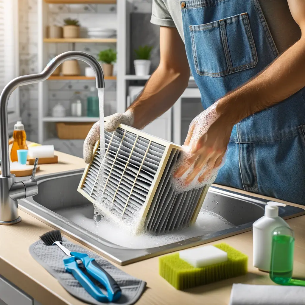 에어콘필터청소