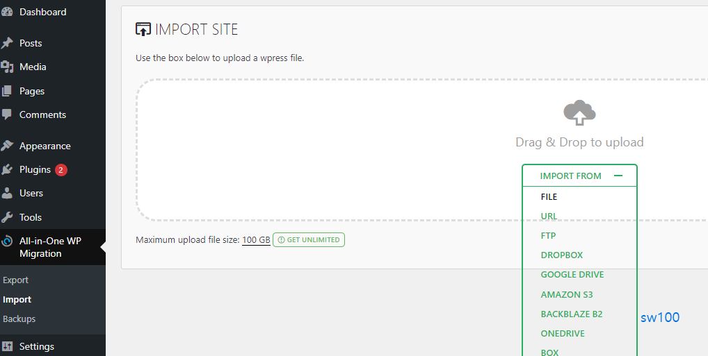 워드프레스 데이터 이전하기 4