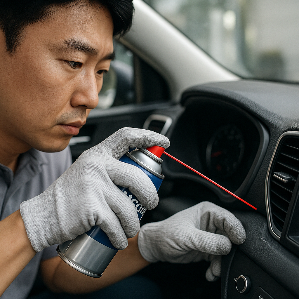 차량 실내 플라스틱 끼익 소음 해결: DIY 방음·윤활 방법