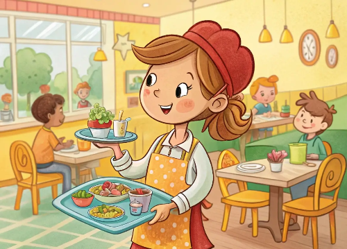 식당-근무-여자