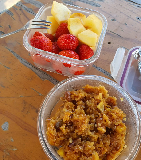 과일과 약밥 도시락