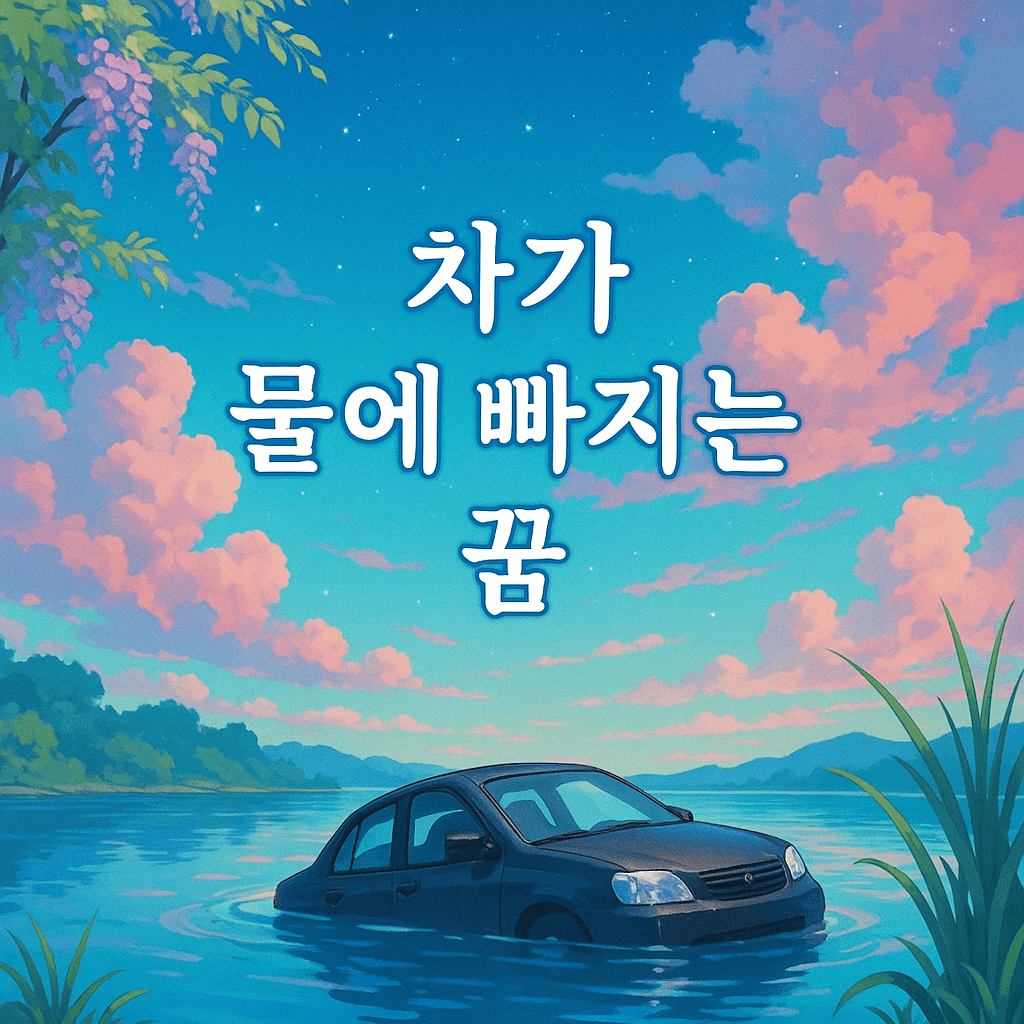 차가 물에 빠지는 꿈 해몽
