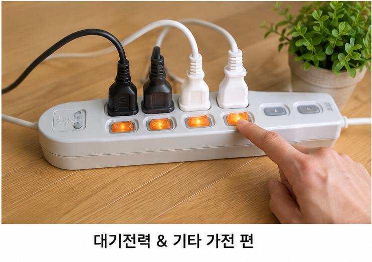 대기전력 차단 전기요금 절약