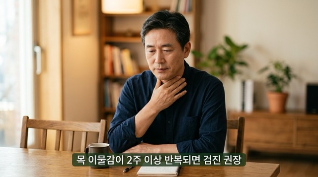후두암 증상 목 이물감 이비인후과