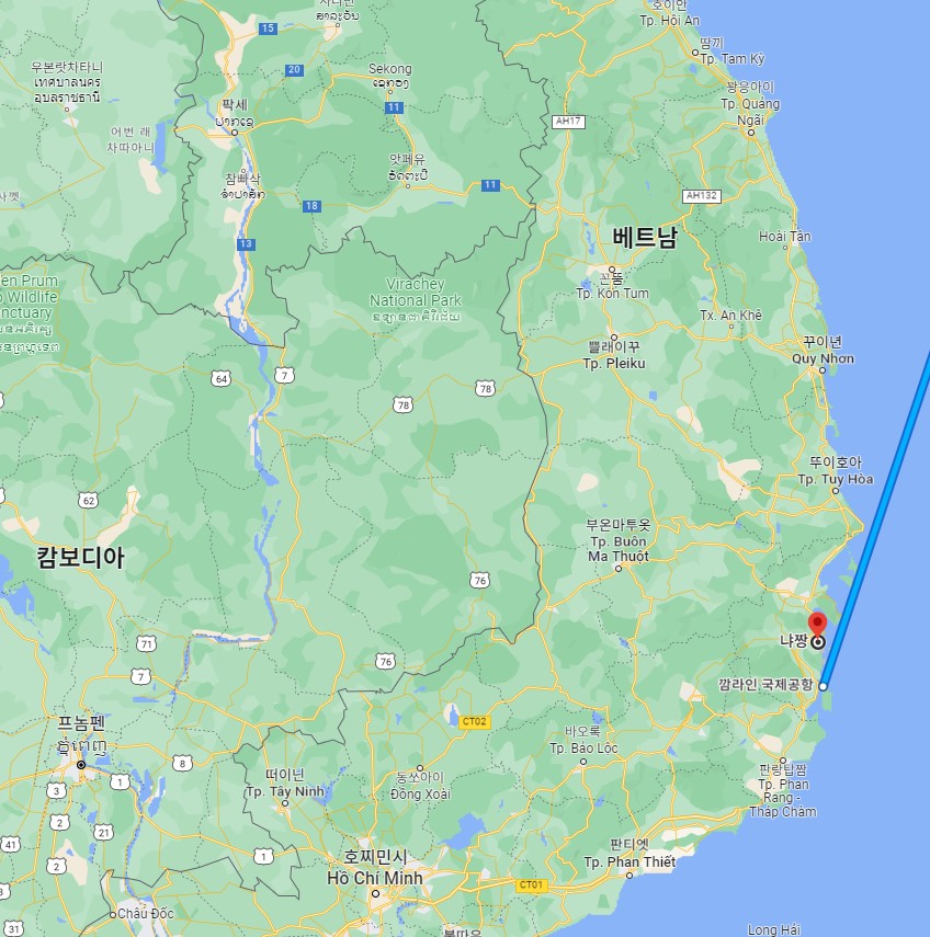 나트랑 지도