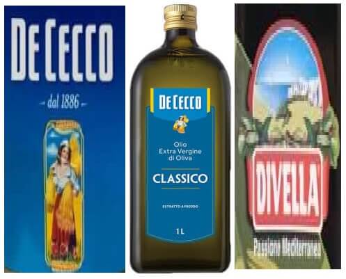 데체코, 디벨라, 고메, 올리오 엑스트라 버진 디 올리바