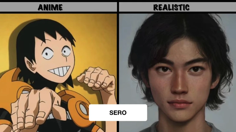 만화 나의 히어로 아카데미아 캐릭터 실사화 세로