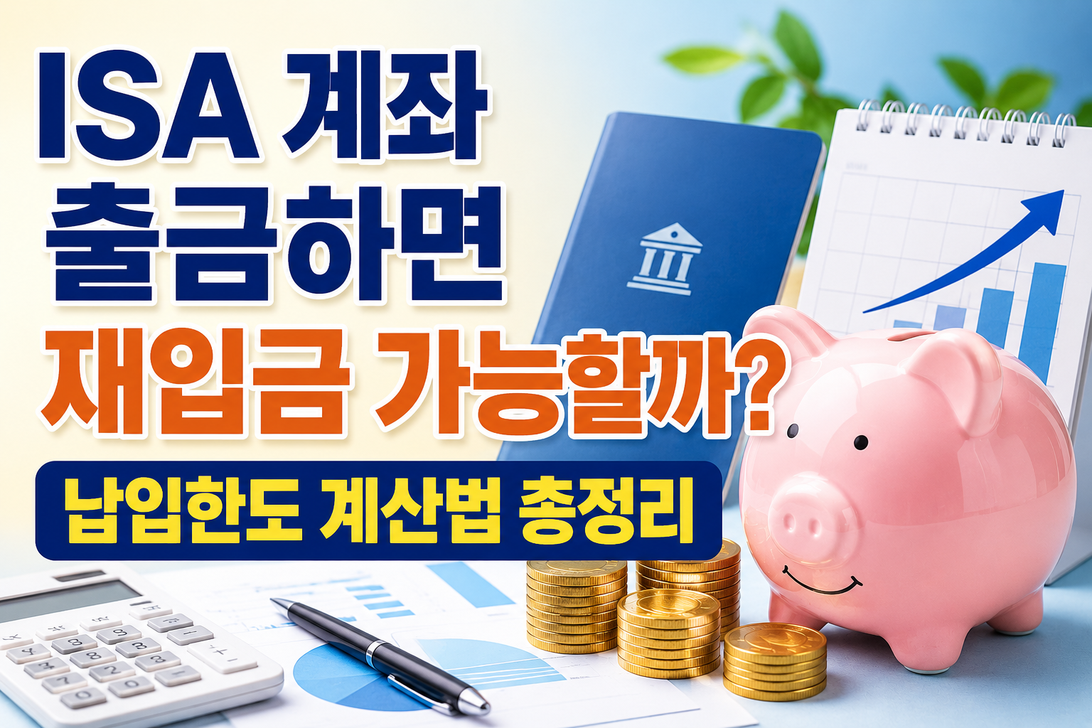 ISA 계좌 출금하면 재입금 가능할까? 납입한도 계산법 총정리 관련 사진