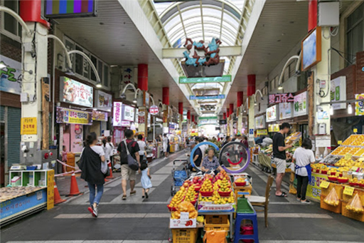 서귀포 매일 올레시장 내부전경
