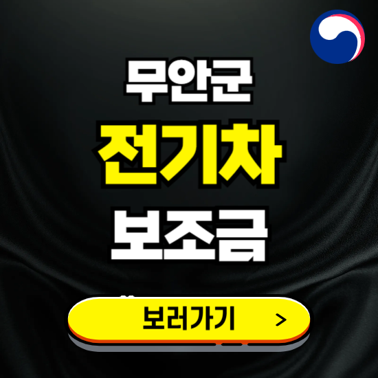 무안군 전기차 보조금 지원 신청하기 ❘ 2025 지급대상 및 차종 보기