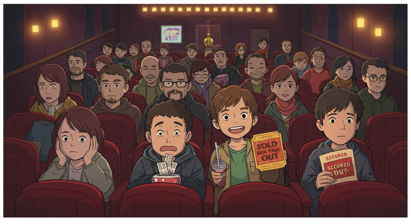 매진된 극장과 티켓을 확보한 사람