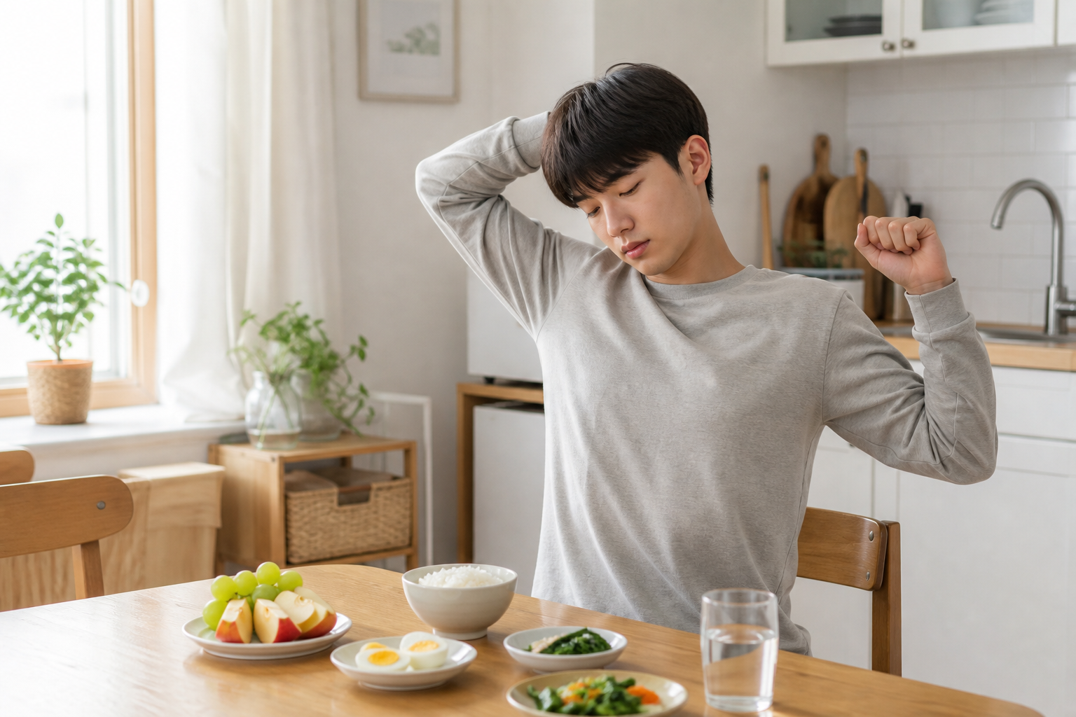 집중력을 위한 식사와 가벼운 움직임