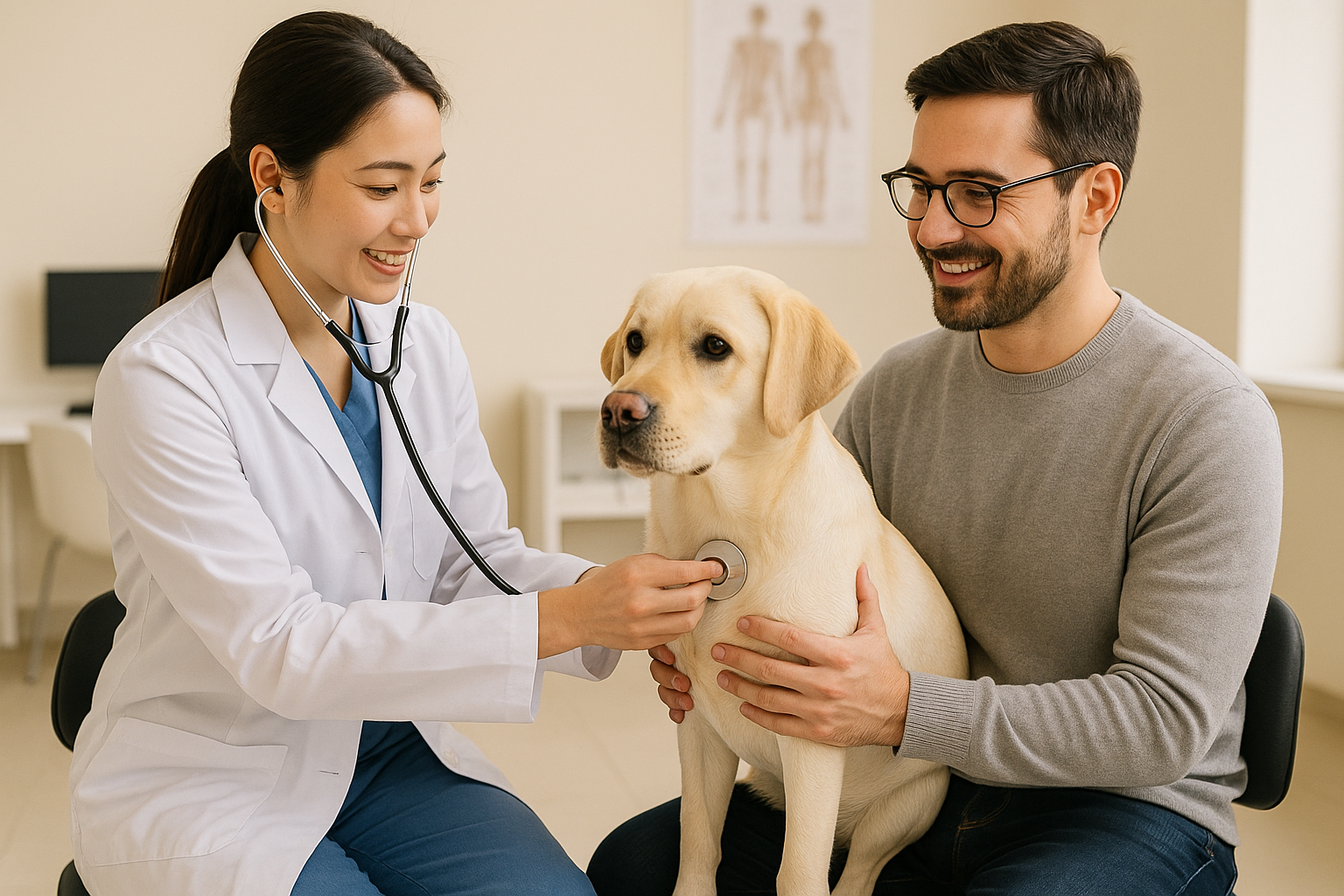 반려견 건강검진 모습 사진