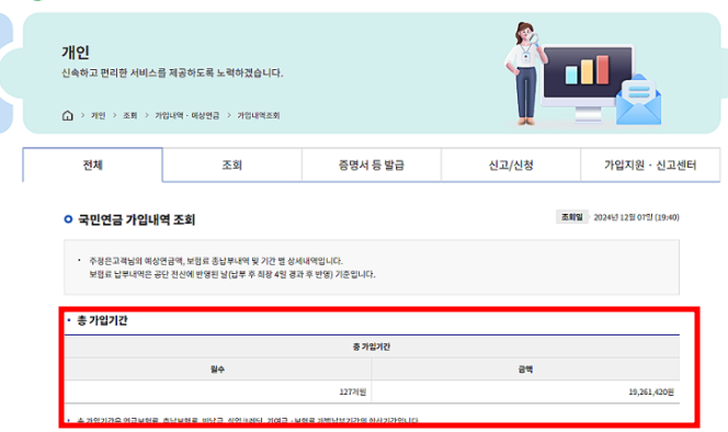 2025 국민연금 가입내역 및 예상 수령액 조회 방법 (간단 정리)