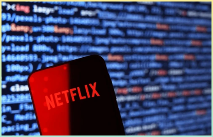 넷플릭스와 개발코드를 적절히 섞은 이미지