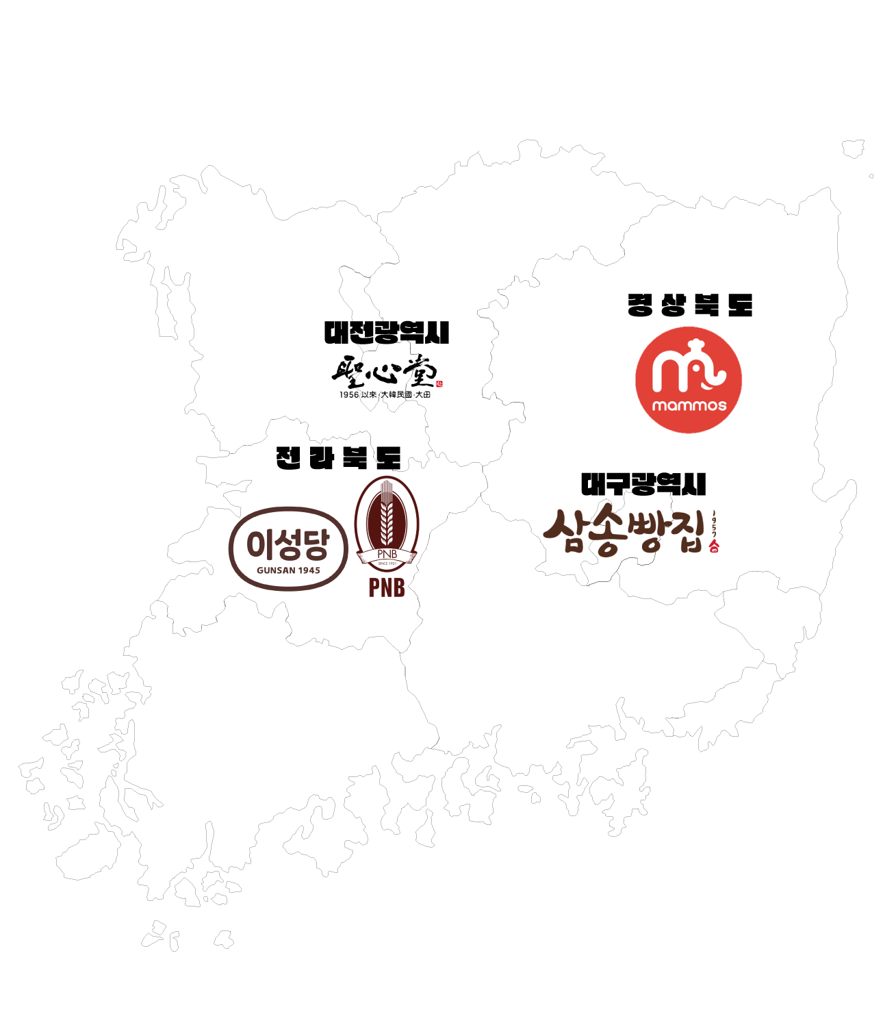 국내-5대-베이커리-위치도-이미지