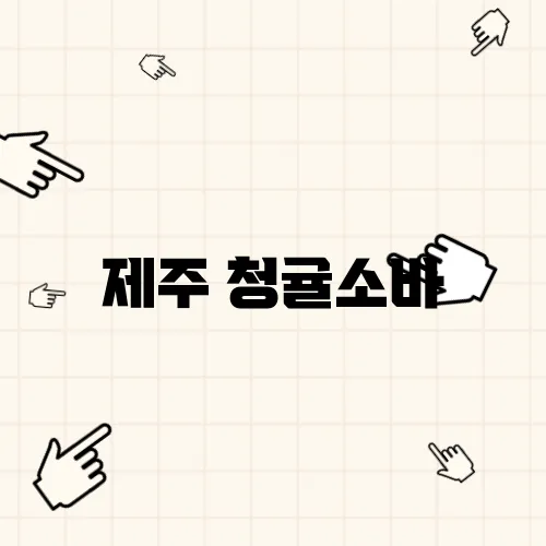 제주 청귤소바