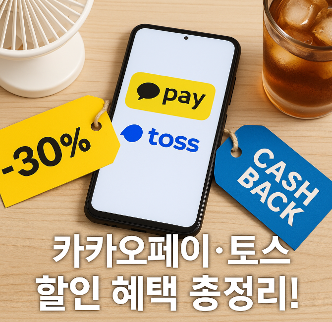 카카오페이 ,토스 할인혜택 총정리 관련이미지